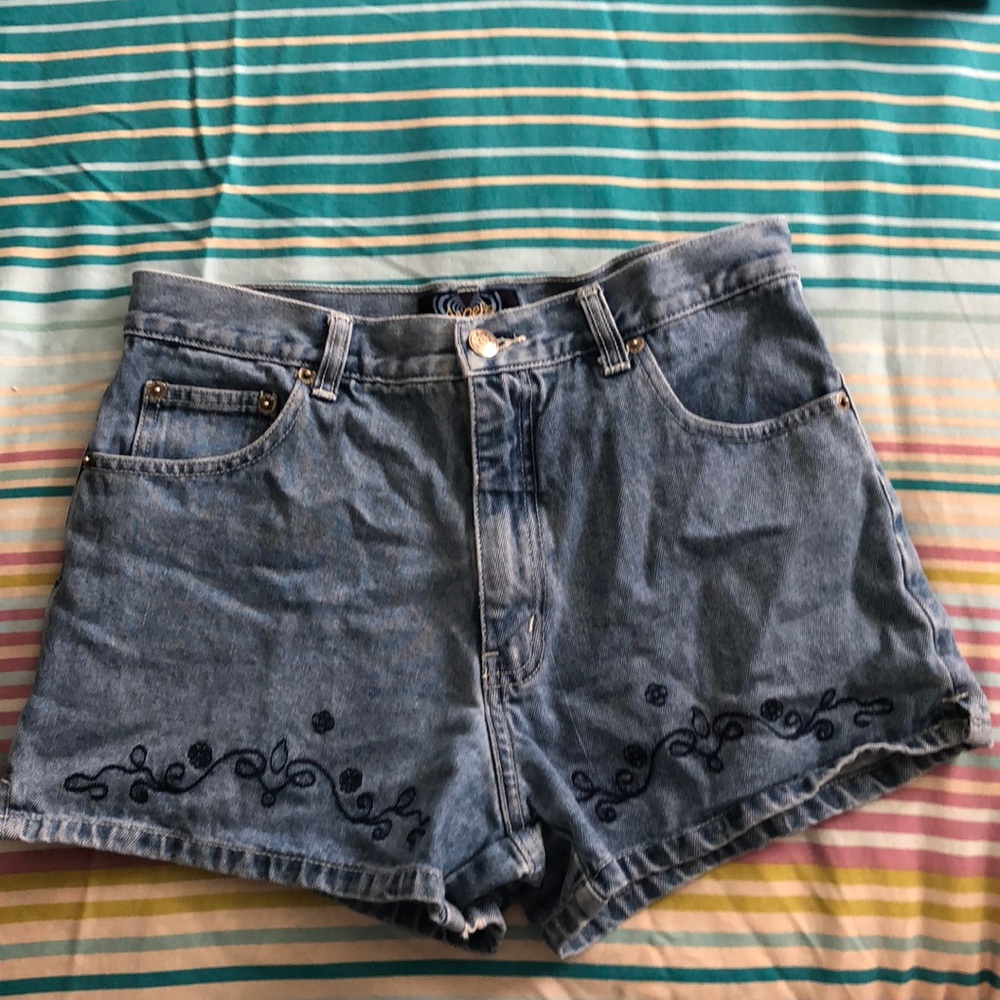 Denim shorts